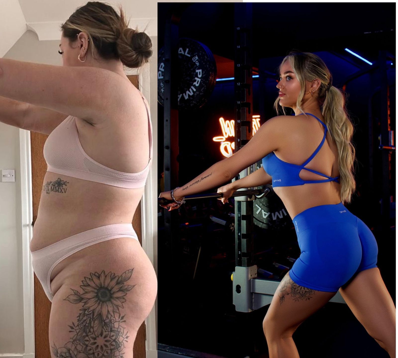 Client transformation — significant weight loss